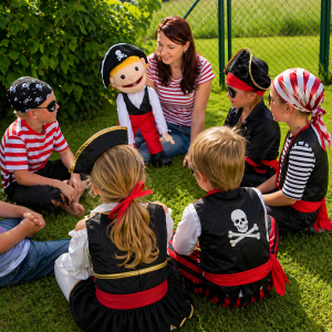 Piraten-Handpuppe "Hook" groß (Verleih)